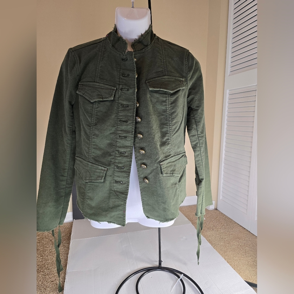 Free People Military style Jacket army green Women's Size small